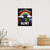 Rainbow Iは自閉症誇りを持ったの叔母の自閉症の意識 ポスター (キッチン)