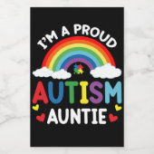 Rainbow Iは自閉症誇りを持った意識である ワインラベル (シングルラベル)