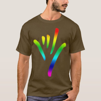 Rainbow I Love You Sign Language Lower Culture T P Tシャツ