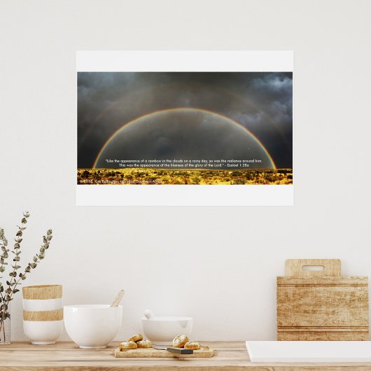 Rainbow in the Namibian Desert ポスター (キッチン)