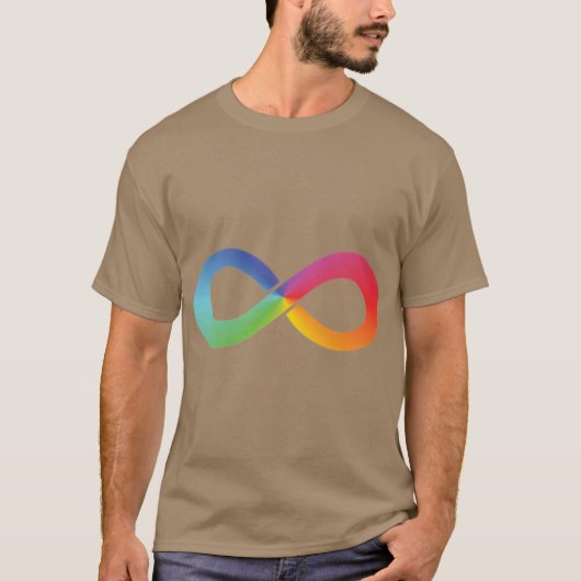 Rainbow Infinity Autism Awareness Neurodiversity g Tシャツ (正面)