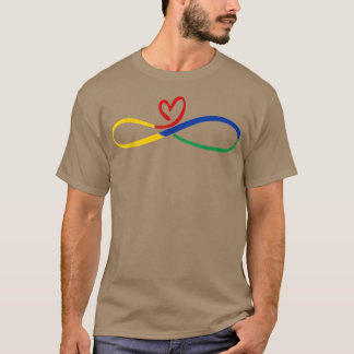 Rainbow Infinity Autistic Children ADHD Autism Awa Tシャツ