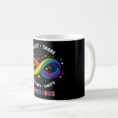 Rainbow Infinity Neurodiversity Symbol - Infinite  コーヒーマグカップ (正面右)