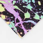 rainbow ink splash extreme : フリースブランケット (角)