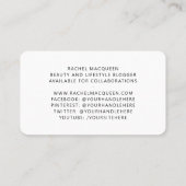 Rainbow Instagram Photo Social 後を追 Media Meバス 名刺 (裏面)