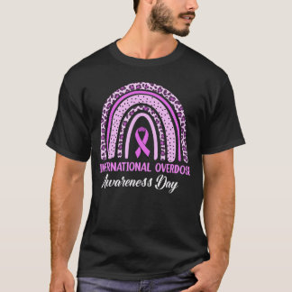 Rainbow International Overdose Awareness Day Purpl Tシャツ