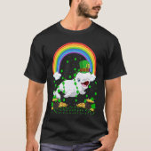 Rainbow Irish Shamrock Beluga Whale St Patrick's D Tシャツ (正面)