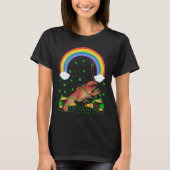 Rainbow Irish Shamrock Crawfish St Patrick's Day Tシャツ (正面)
