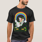Rainbow Irish Shamrock Goldfish St Patrick's Day Tシャツ (正面)