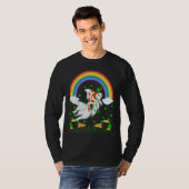 Rainbow Irish Shamrock Goldfish St Patrick's Day Tシャツ (正面フル)