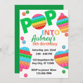 Rainbow Itユニセックス Fidget Toy Birthday Party In 招待状 (正面/裏面)