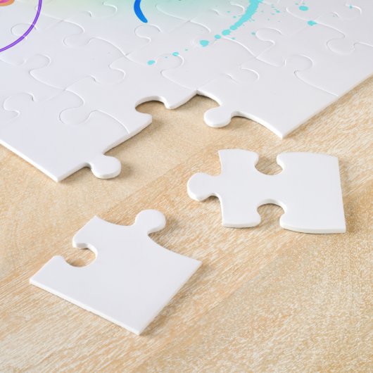 Rainbow jellyfish ジグソーパズル (側面)