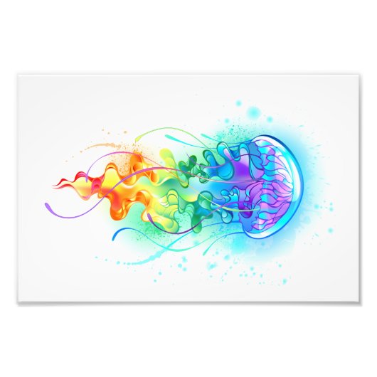 Rainbow jellyfish フォトプリント            (正面)