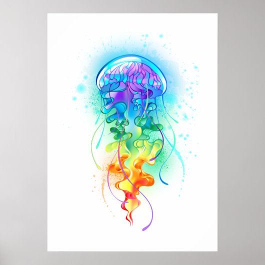 Rainbow jellyfish ポスター (正面)
