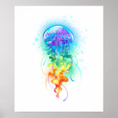 Rainbow jellyfish ポスター (正面)