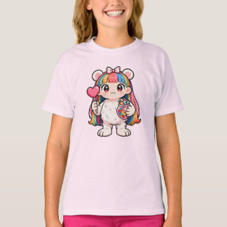 Rainbow Kawaii Bear T-Shirt Tシャツ