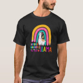 Rainbow Kindergarten No Prob Llama 100th Day of Sc Tシャツ (正面)