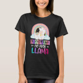 Rainbow Kindergarten No Prob Llama 100th Day of Sc Tシャツ (正面)