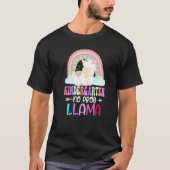 Rainbow Kindergarten No Prob Llama 100th Day of Sc Tシャツ (正面)