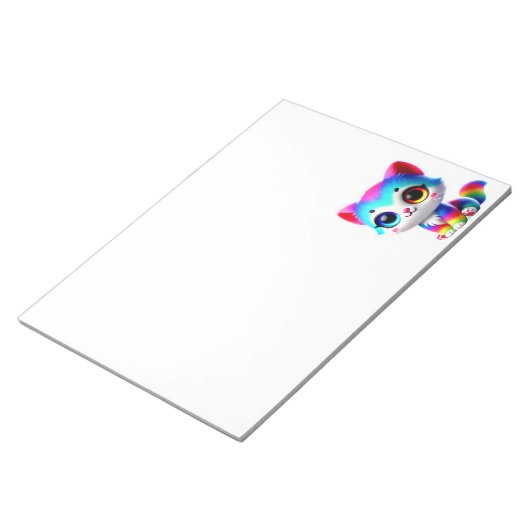 Rainbow Kitten ノートパッド (アングル)