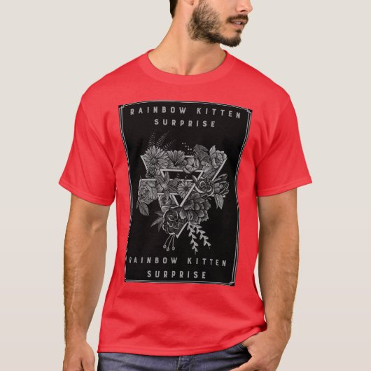 Rainbow Kitten Surpriseバンドミュージックお家族 Tシャツ (正面)