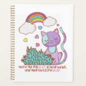 Rainbow Kitten Surprise Heart Lyric Quote Planner プランナー手帳 (正面)