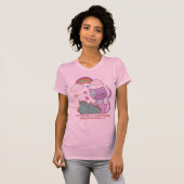 Rainbow Kitten with Heart Lyrics on Women's Tee Tシャツ (正面フル)