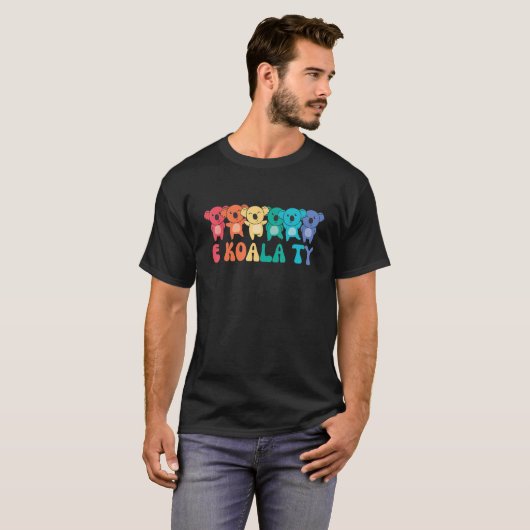 Rainbow Koala Pun Pride Lgbtq Cute Animals Koala Tシャツ (正面フル)