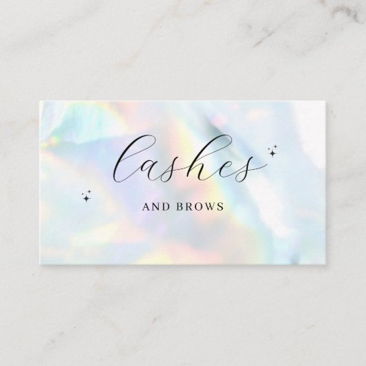  Rainbow Lash & Brow Business Card | Ed 名刺 (正面)