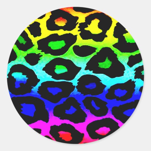 rainbow_leopard_プリント変更 ラウンドシール (正面)