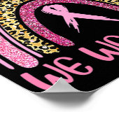 Rainbow Leopard Breast Cancer Awareness October We ポスター (角)