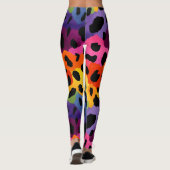 Rainbow Leopard Print レギンス (裏面)