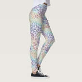 Rainbow Leopard Print Leggings | Bold Colorful レギンス (右)