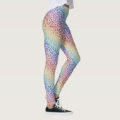 Rainbow Leopard Print Leggings | Bold Colorful レギンス (右)