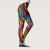 Rainbow Leopard Print Leggings | Psychedelic レギンス (右)