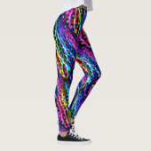 Rainbow Leopard Print Leggings | Psychedelic レギンス (右)