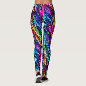 Rainbow Leopard Print Leggings | Psychedelic レギンス (裏面)
