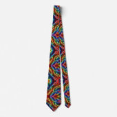 Rainbow Leopard Print Neck Tie ネクタイ (正面)