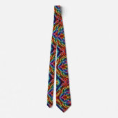 Rainbow Leopard Print Neck Tie ネクタイ (裏面)