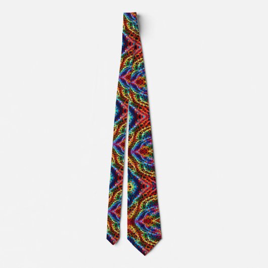 Rainbow Leopard Print Neck Tie ネクタイ (裏面)