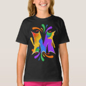 Rainbow Letter M Monogram Abstract Tシャツ (正面)