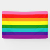 Rainbow LGBT gay flag Banner 横断幕 (横)