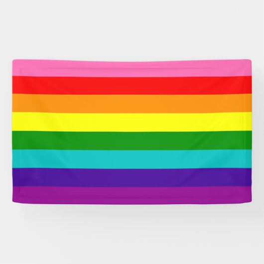 Rainbow LGBT gay flag Banner 横断幕 (横)