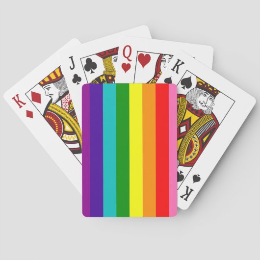 Rainbow LGBT gay flag Classic Playing Cards トランプ (裏面)