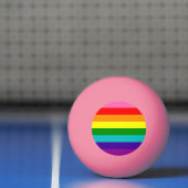 Rainbow LGBT gay flag Ping Pong Ball 卓球ボール (ネット)