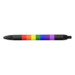 Rainbow LGBTQ+固定-ペン 黒ボールペン