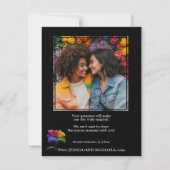 🌈 Rainbow Lily Save the Date — Photo Back セーブザデート (裏面)