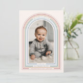 Rainbow Line Arch Birth Announcement 招待状 (スタンド正面)