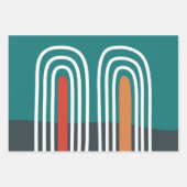 Rainbow line artwork ラッピングペーパーシート (正面2)