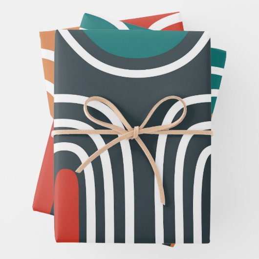 Rainbow line artwork ラッピングペーパーシート (インサイチュ)